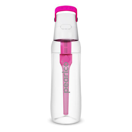 Trinkflasche SOLID mit Filter 0,7 Liter pink