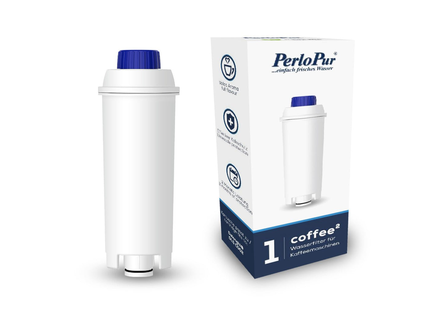 Coffee² Wasserfilter für Kaffeemaschinen Delonghi DLSC002 - Pack 12 - PearlCo.de