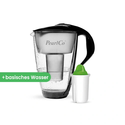 PearlCo Glas-Wasserfilter inkl. 1 Filterkartusche