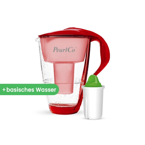 PearlCo Glas-Wasserfilter inkl. 1 Filterkartusche
