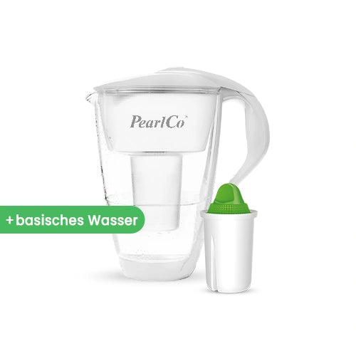 PearlCo Glas-Wasserfilter inkl. 1 Filterkartusche