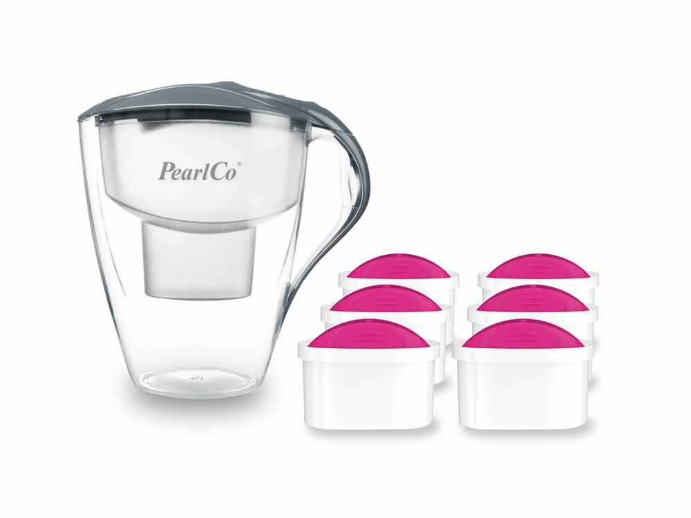 PearlCo Wasserfilter Family XXL (4,0l) inkl. 6 Filterkartuschen