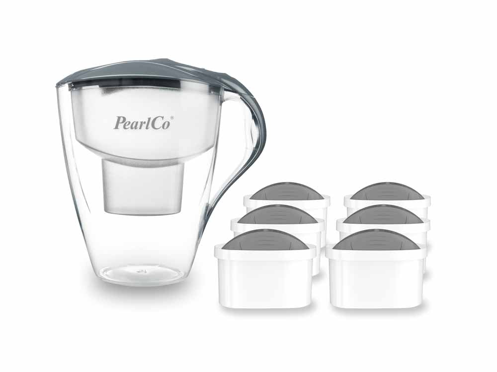 PearlCo Wasserfilter Family LED (4,0l) inkl. 6 Filterkartuschen