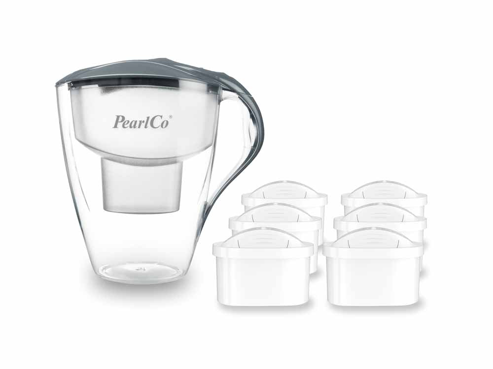 PearlCo Wasserfilter Family LED (4,0l) inkl. 6 Filterkartuschen