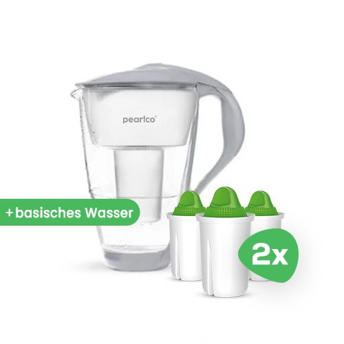 PearlCo Glas - Wasserfilter inkl. 6 Filterkartuschen - PearlCo.de