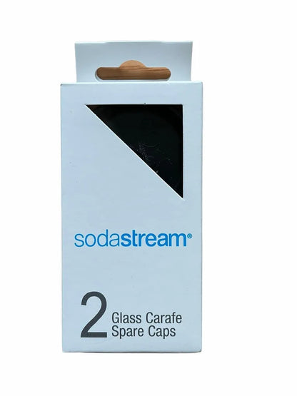 SodaStream Deckel für Glaskaraffe 2er Set Schraubv. Glask. schwarz