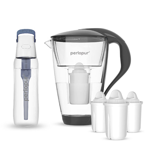 Glas-Wasserfilter - Starter-Paket inkl. SOLID Filterflasche