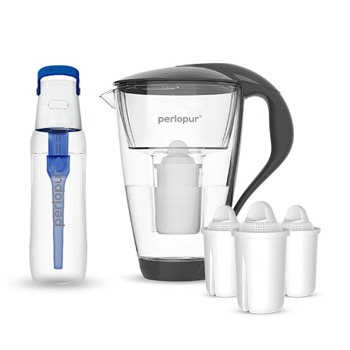 Glas-Wasserfilter - Starter-Paket inkl. SOLID Filterflasche