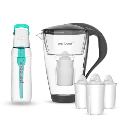 Glas-Wasserfilter - Starter-Paket inkl. SOLID Filterflasche