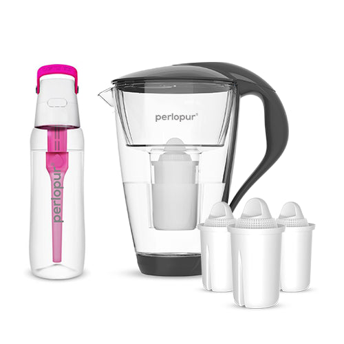 Glas-Wasserfilter - Starter-Paket inkl. SOLID Filterflasche