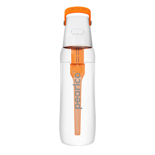 Trinkflasche SOLID mit Filter 0,7 Liter orange