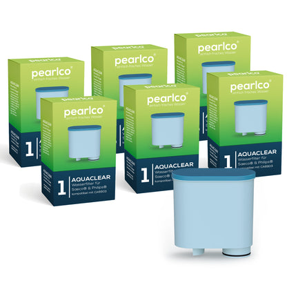 Clear Wasserfilter für Philips & Saeco Kaffeemaschinen komp. mit AquaClean CA6903 - Pack 06