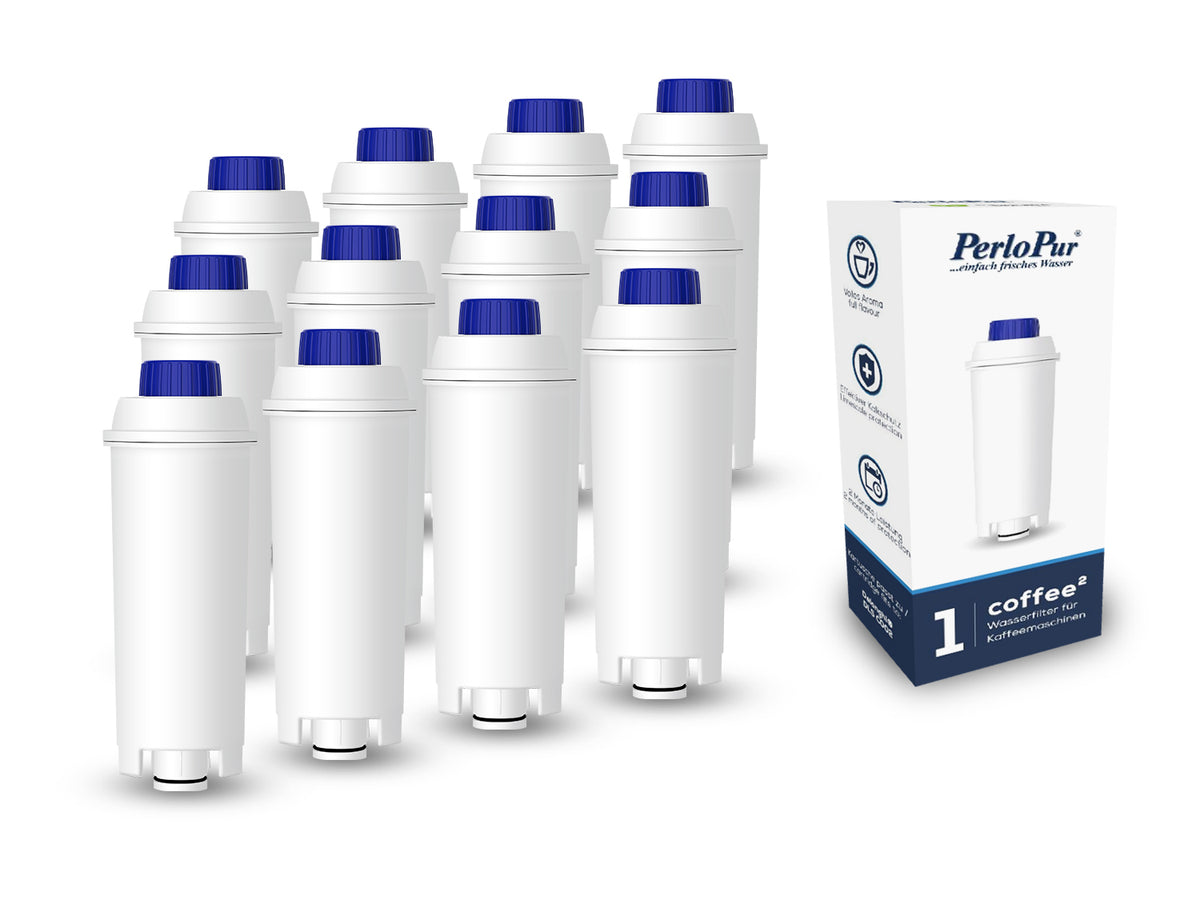 Coffee² Wasserfilter für Kaffeemaschinen Delonghi DLSC002 - Pack 12