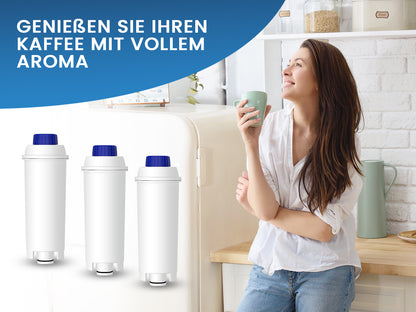 Coffee² Wasserfilter für Kaffeemaschinen Delonghi Filter DLSC002 - Pack 06