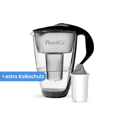 PearlCo Glas-Wasserfilter inkl. 1 Filterkartusche