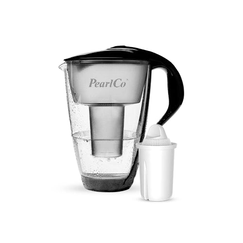 PearlCo Glas-Wasserfilter inkl. 1 Filterkartusche
