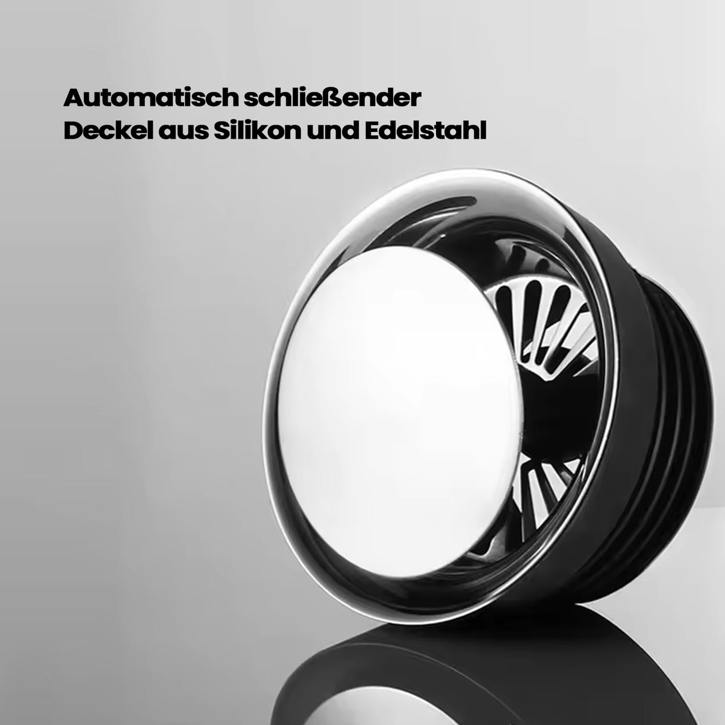 Glaskaraffe mit Edelstahldeckel 0,8l oder 1,3l Wasserkaraffe Glas