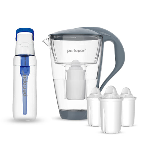 Glas-Wasserfilter - Starter-Paket inkl. SOLID Filterflasche
