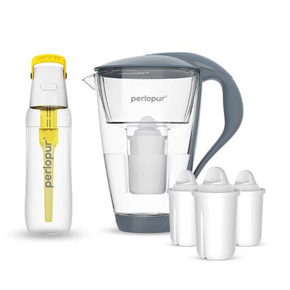 Glas-Wasserfilter - Starter-Paket inkl. SOLID Filterflasche