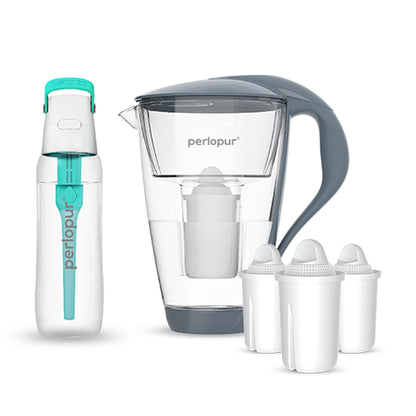 Glas-Wasserfilter - Starter-Paket inkl. SOLID Filterflasche