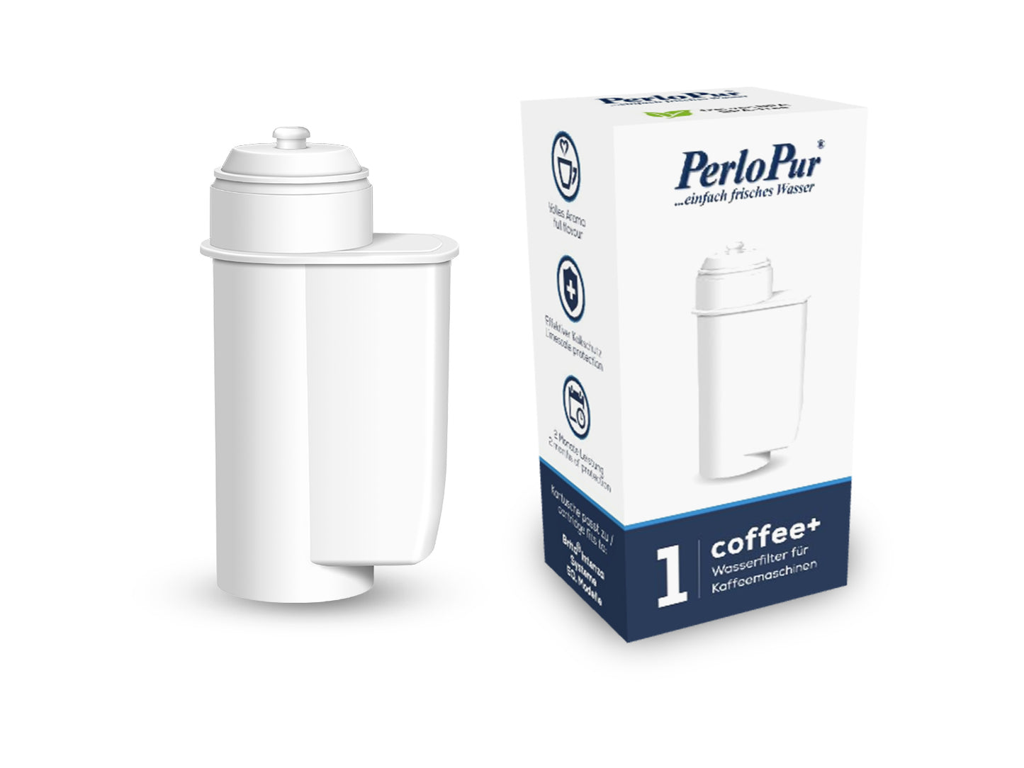 Coffee+ Wasserfilter für Kaffeemaschinen komp. mit Brita Intenza System - Pack 06