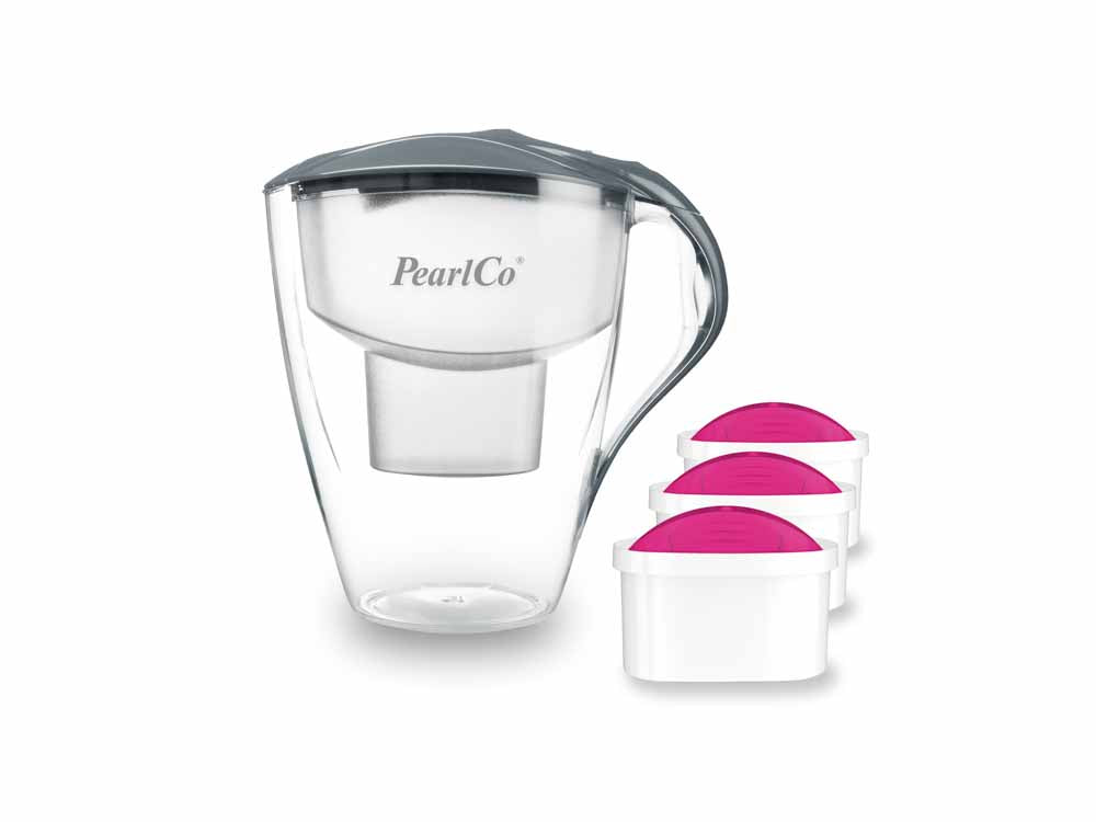 PearlCo Wasserfilter Family XXL (4,0l) inkl. 3 Filterkartuschen