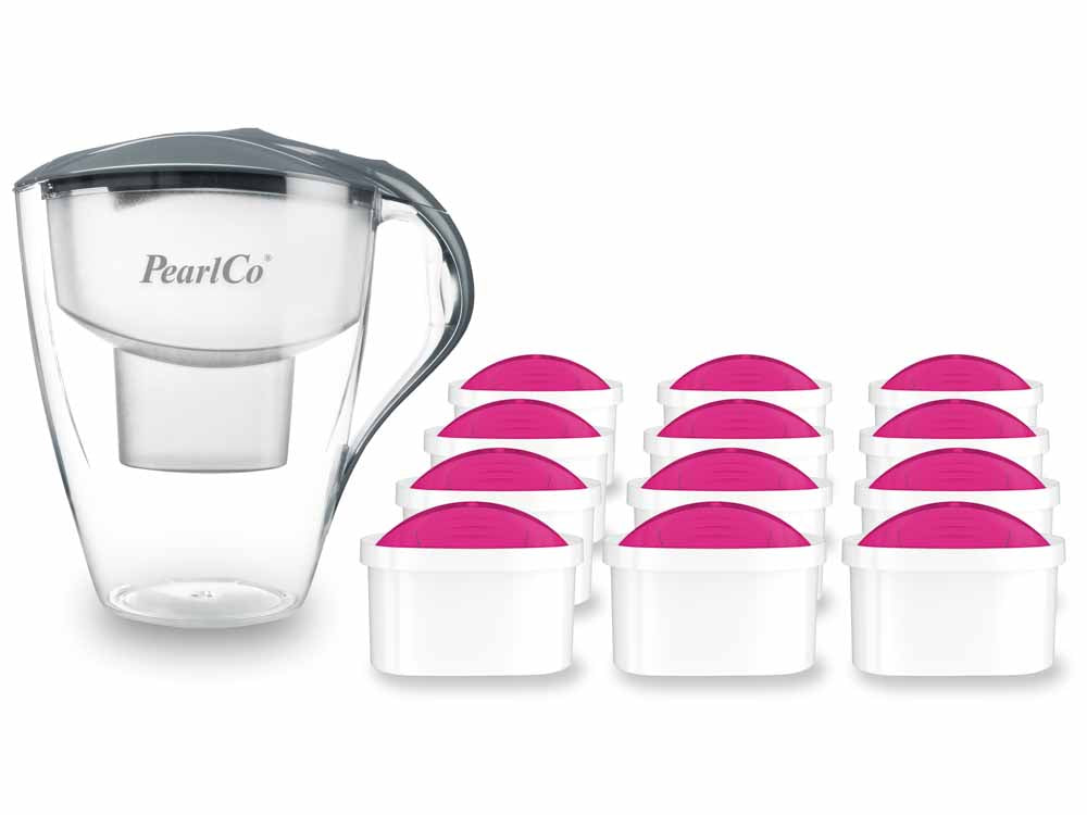 PearlCo Wasserfilter Family XXL (4,0l)  inkl. 12 Filterkartuschen