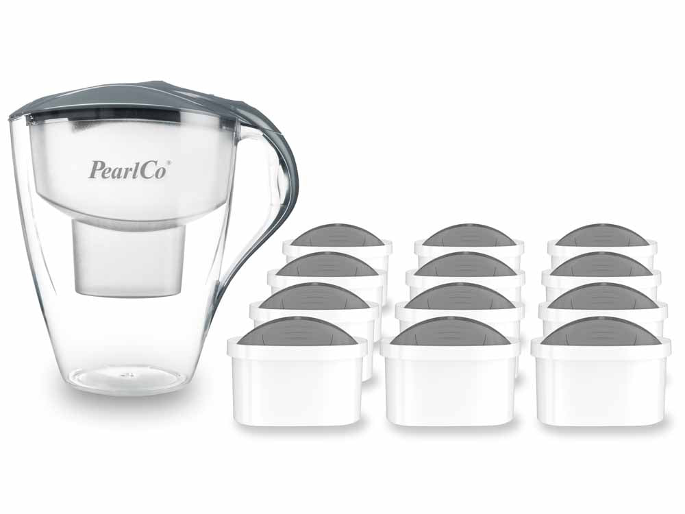 PearlCo Wasserfilter Family XXL (4,0l)  inkl. 12 Filterkartuschen