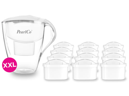 PearlCo Wasserfilter Family XXL (4,0l)  inkl. 12 Filterkartuschen