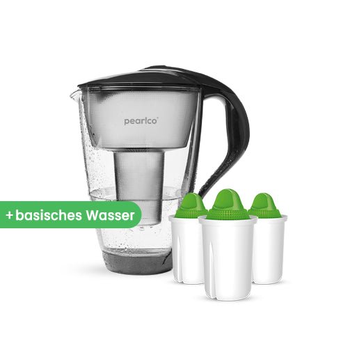 PearlCo Glas - Wasserfilter inkl. 3 Filterkartuschen - PearlCo.de