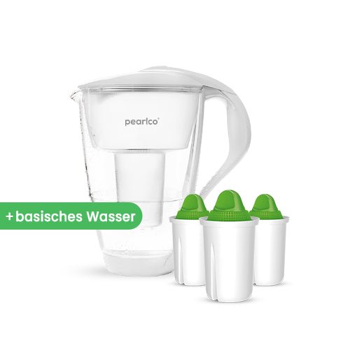 PearlCo Glas - Wasserfilter inkl. 3 Filterkartuschen - PearlCo.de
