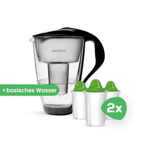 PearlCo Glas - Wasserfilter inkl. 6 Filterkartuschen - PearlCo.de