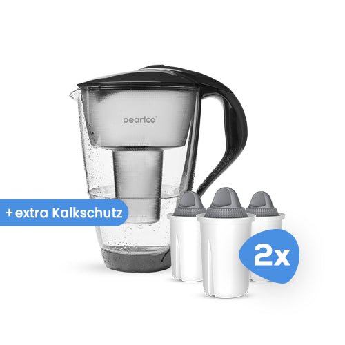 PearlCo Glas - Wasserfilter inkl. 6 Filterkartuschen - PearlCo.de