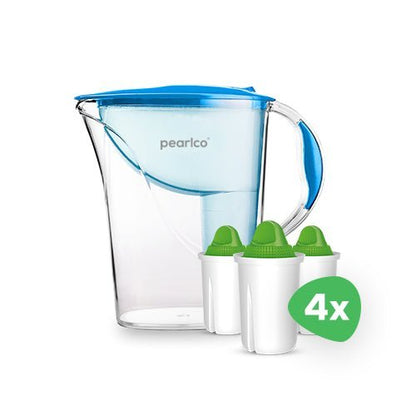 PearlCo Wasserfilter Standard (2,4l) inkl. 12 Filterkartuschen - PearlCo.de