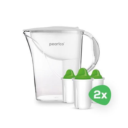 PearlCo Wasserfilter Standard (2,4l) inkl. 6 Filterkartuschen - PearlCo.de