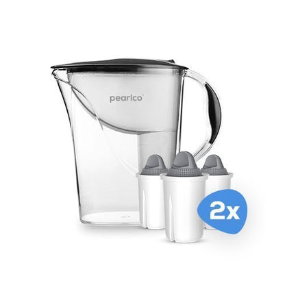 PearlCo Wasserfilter Standard (2,4l) inkl. 6 Filterkartuschen - PearlCo.de