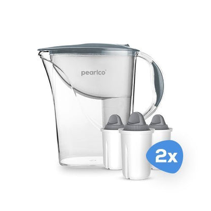 PearlCo Wasserfilter Standard (2,4l) inkl. 6 Filterkartuschen - PearlCo.de