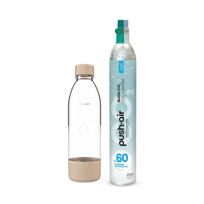Reservezylinder 1x CO2-Zylinder + 0,7l PET Flasche für DAFI Pushair