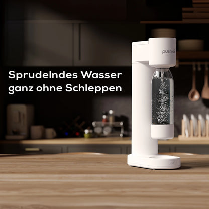 DAFI Wassersprudler Pushair inkl. 1 Co2 Zylinder und 0,7l Flasche
