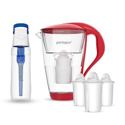 Glas-Wasserfilter - Starter-Paket inkl. SOLID Filterflasche