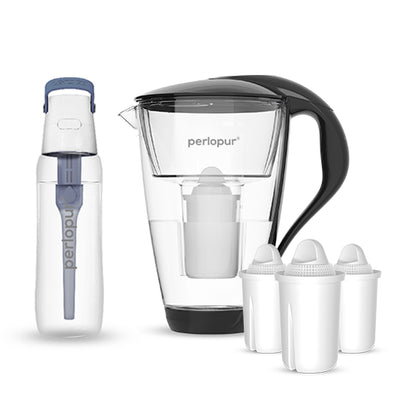 Glas-Wasserfilter - Starter-Paket inkl. SOLID Filterflasche