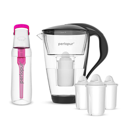 Glas-Wasserfilter - Starter-Paket inkl. SOLID Filterflasche