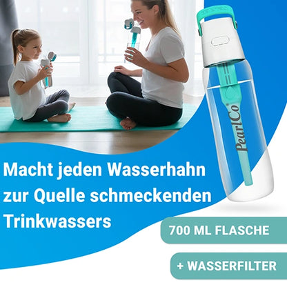 Trinkflasche SOLID mit Filter 0,7 Liter anthrazit