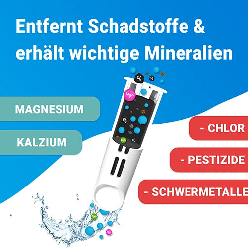 Trinkflasche SOLID mit Filter 0,7 Liter anthrazit