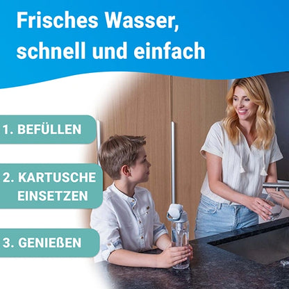 Trinkflasche SOLID mit Filter 0,7l Starterpack