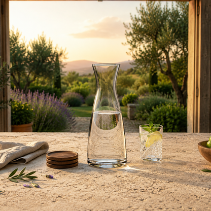 Glaskaraffe 0,8l oder 1,3l Wasserkaraffe Glas