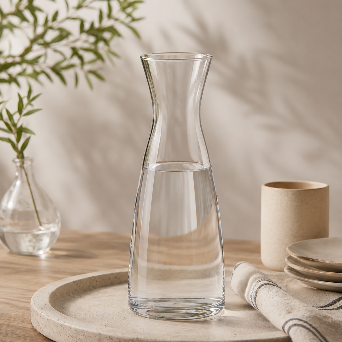 Glaskaraffe 0,8l oder 1,3l Wasserkaraffe Glas