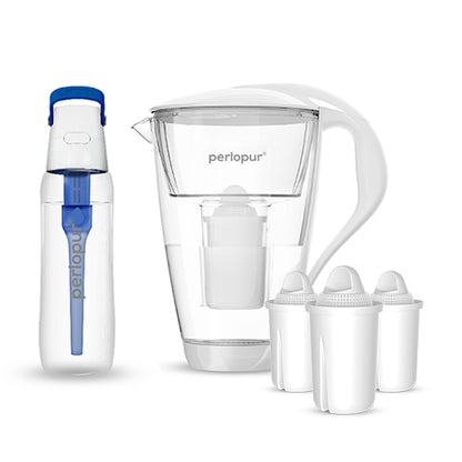 Glas-Wasserfilter - Starter-Paket inkl. SOLID Filterflasche