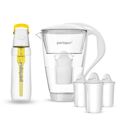 Glas-Wasserfilter - Starter-Paket inkl. SOLID Filterflasche
